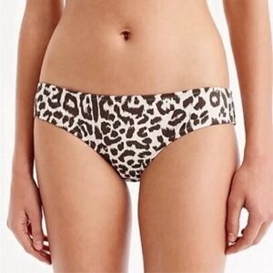 J. Crew Leopard  High rise High-cut leg Moderate coverage Swim Size 3X BF102